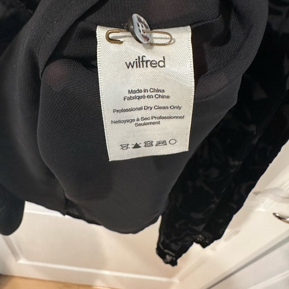 Wilfred Velvet Floral Burnout Dress, Size L. - Picture 4 of 4